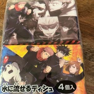 🔥🌟3/$15 Jujutsu Kaisen Pocket Tissue from Japan